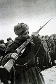 Untitled (Soldier Kissing Rifle)